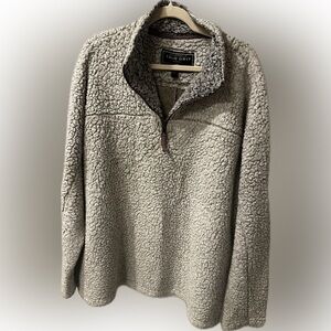 True Grit Gray Zip Up Sweater